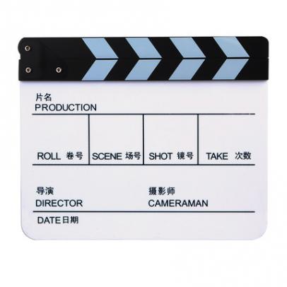 导演板场记板摄影场板电影拍板拍照工具辅摆件打板
